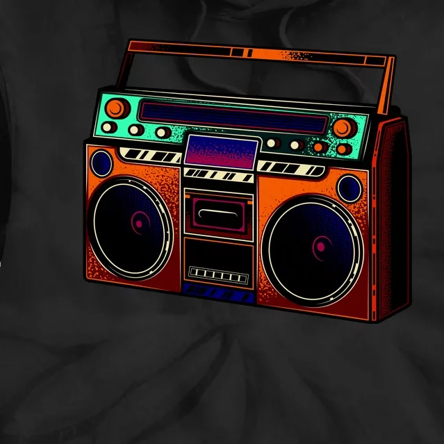 Neon Boombox Tie Dye Hoodie