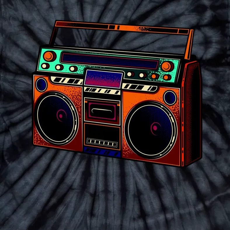 Neon Boombox Tie-Dye T-Shirt