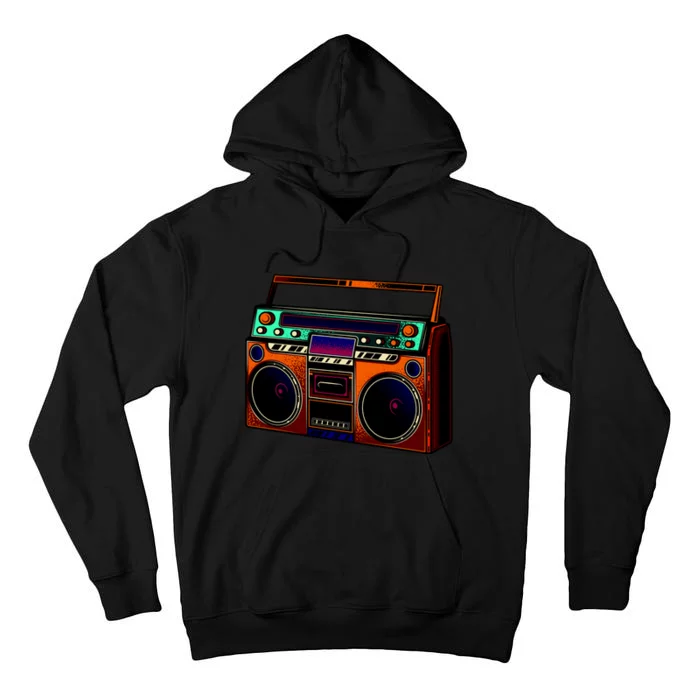 Neon Boombox Tall Hoodie