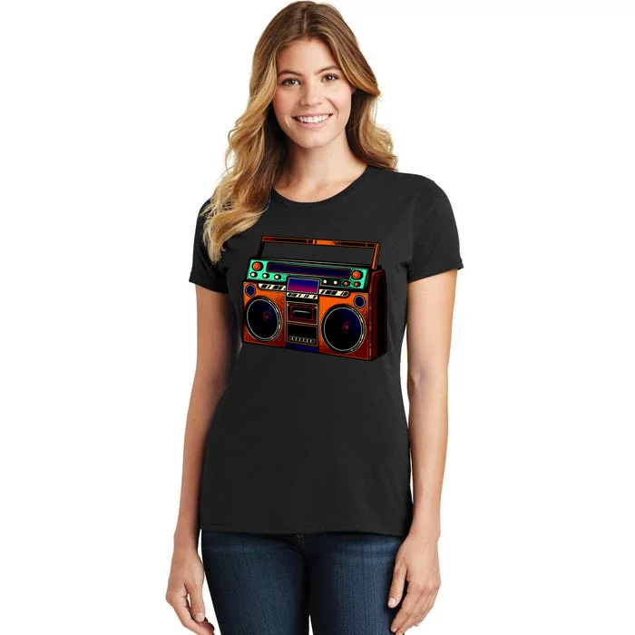 Neon Boombox Women's T-Shirt