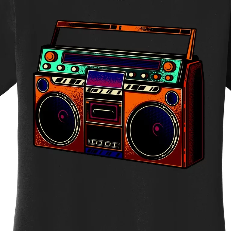 Neon Boombox Women's T-Shirt