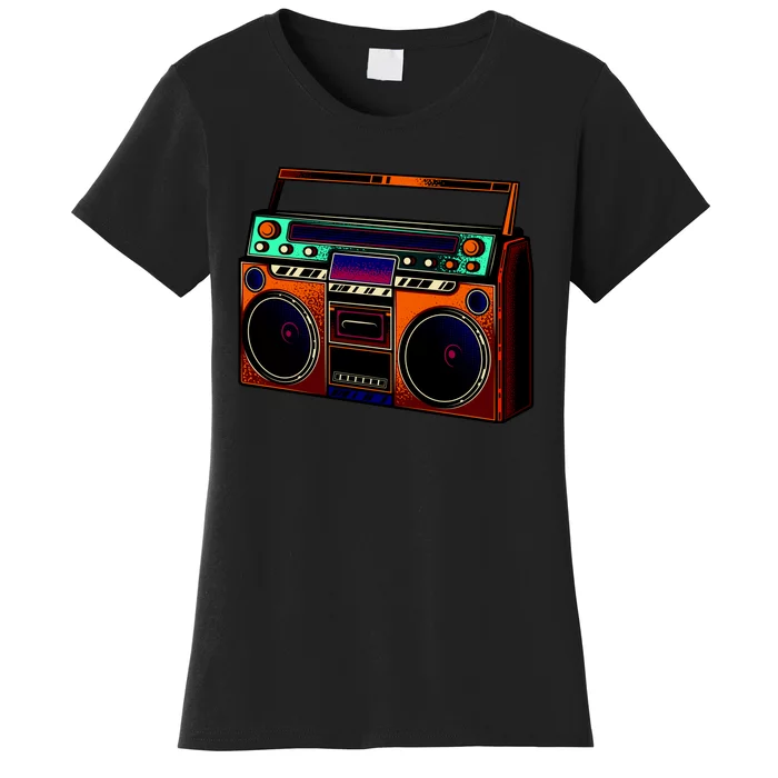 Neon Boombox Women's T-Shirt