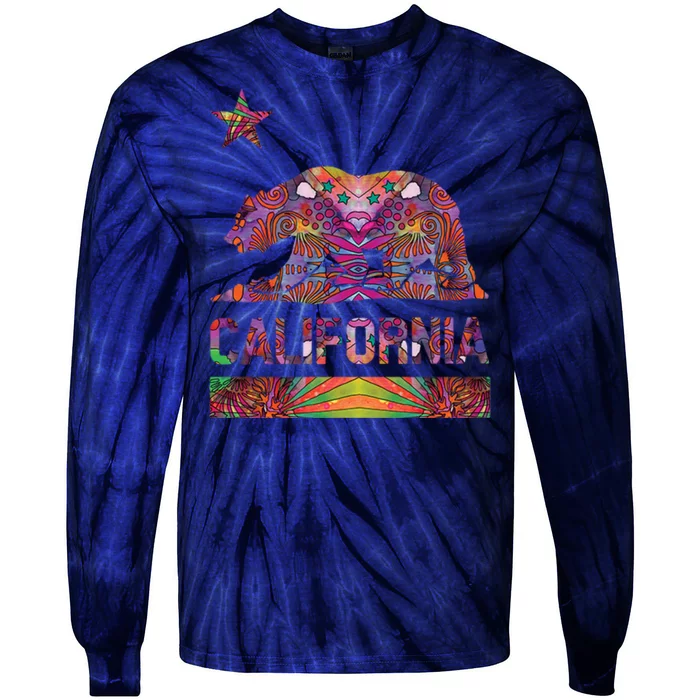 Neon California Tie-Dye Long Sleeve Shirt