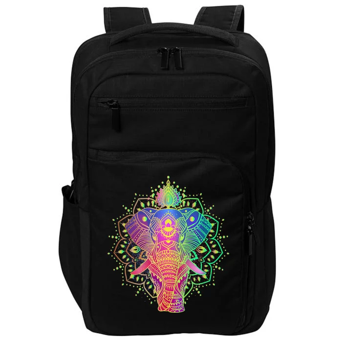 Neon Color Yoga Elephant Impact Tech Backpack