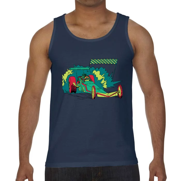 Neon Drag Racing Car Comfort Colors® Tank Top