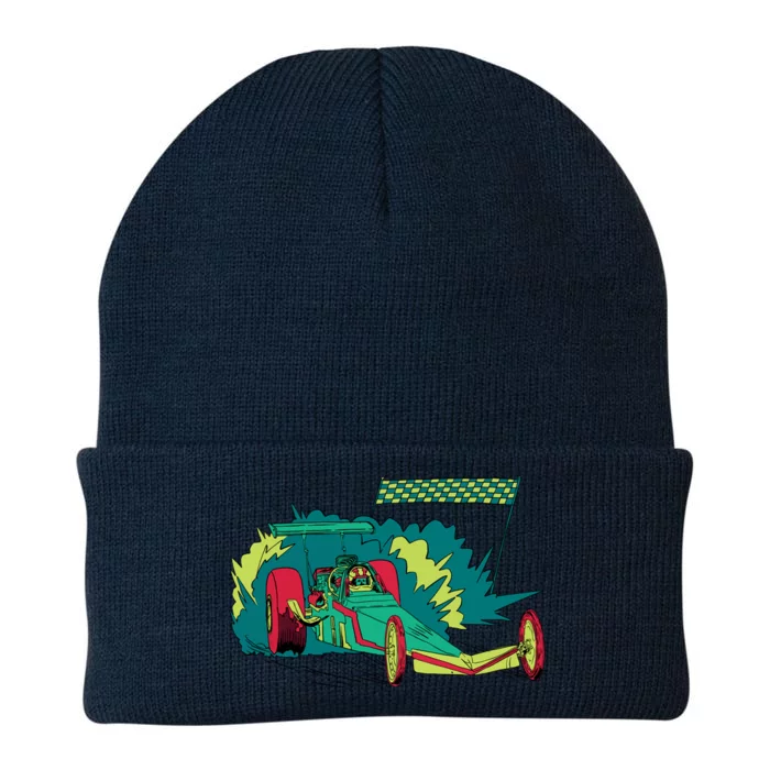 Neon Drag Racing Car Knit Cap Winter Beanie