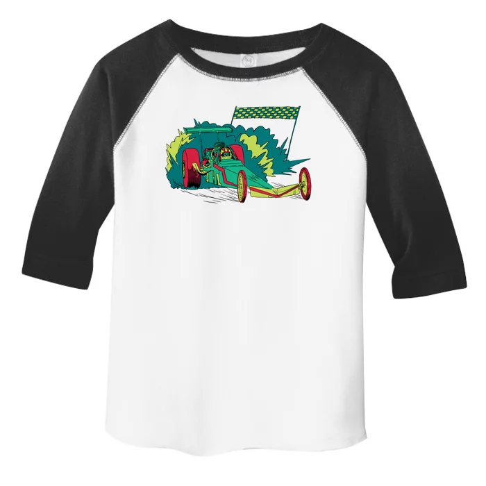 Neon Drag Racing Car Toddler Fine Jersey T-Shirt