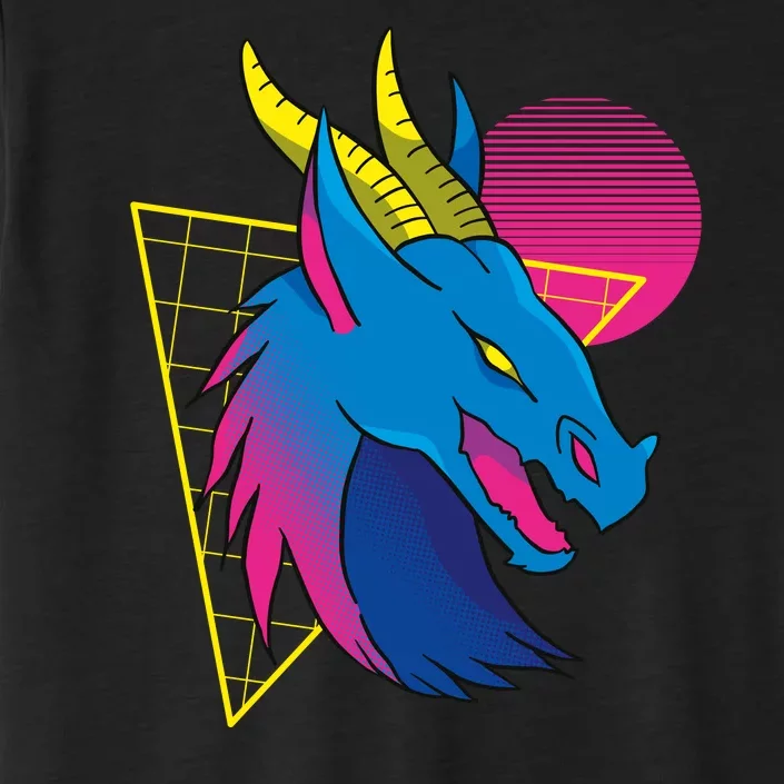 Neon Dragon Face ChromaSoft Performance T-Shirt