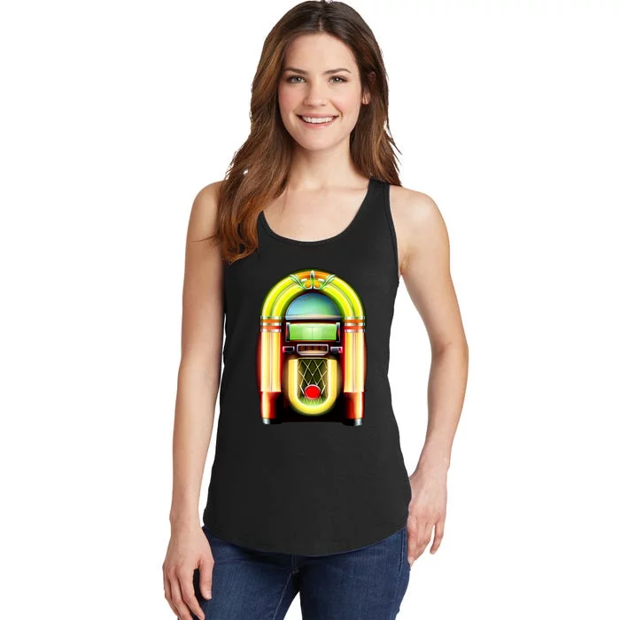 Neon Juke Box Ladies Essential Tank