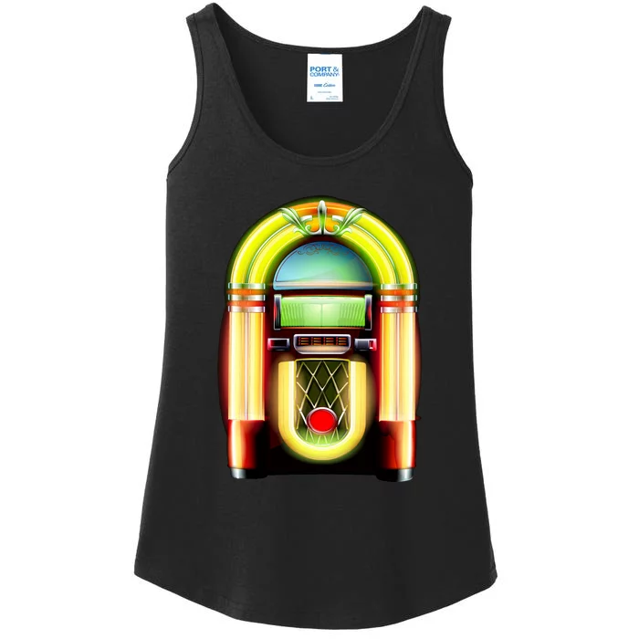 Neon Juke Box Ladies Essential Tank