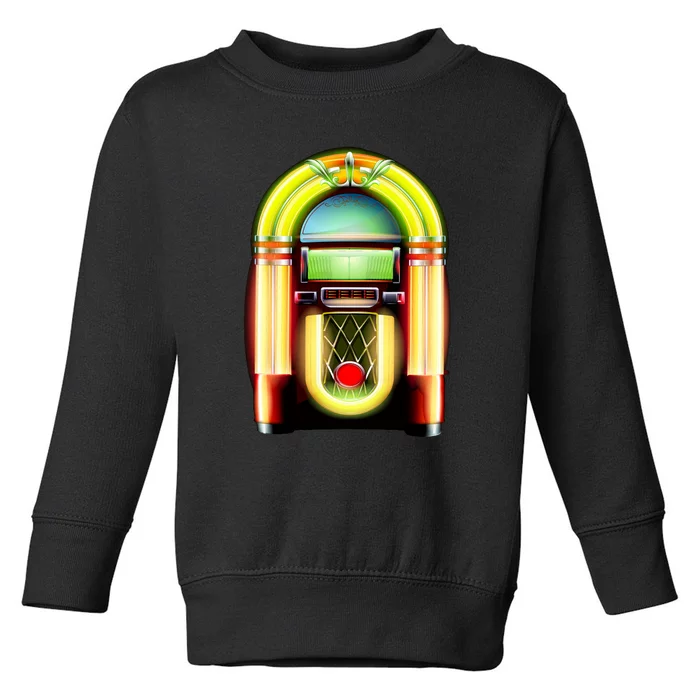 Neon Juke Box Toddler Sweatshirt