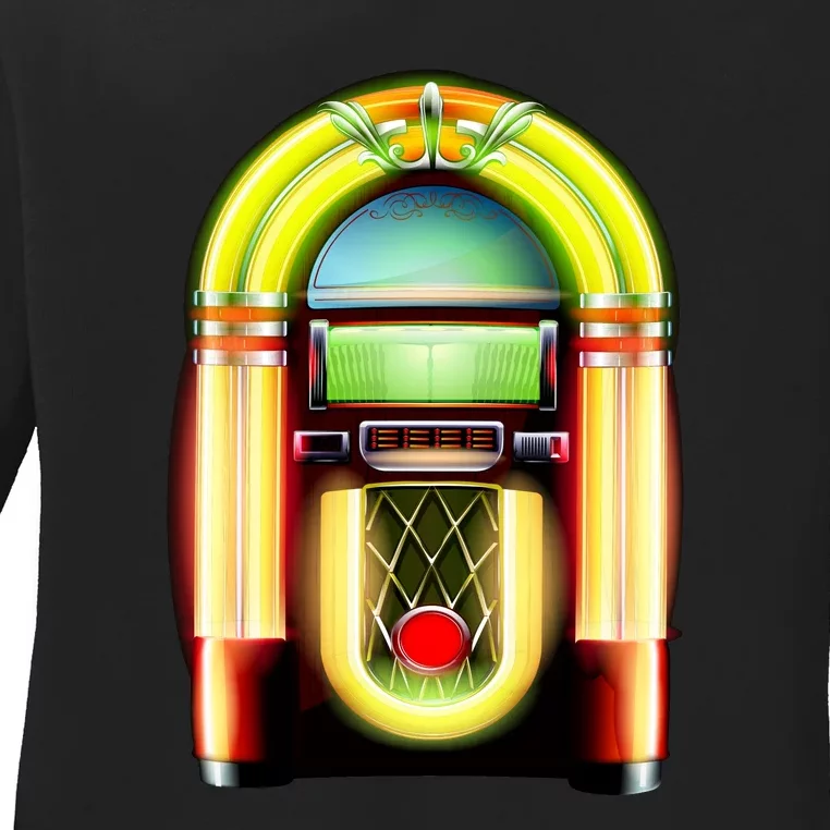 Neon Juke Box Ladies Long Sleeve Shirt