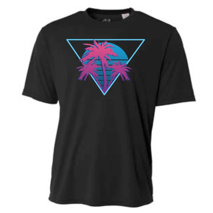 Neon Palm Trees Cooling Performance Crew T-Shirt