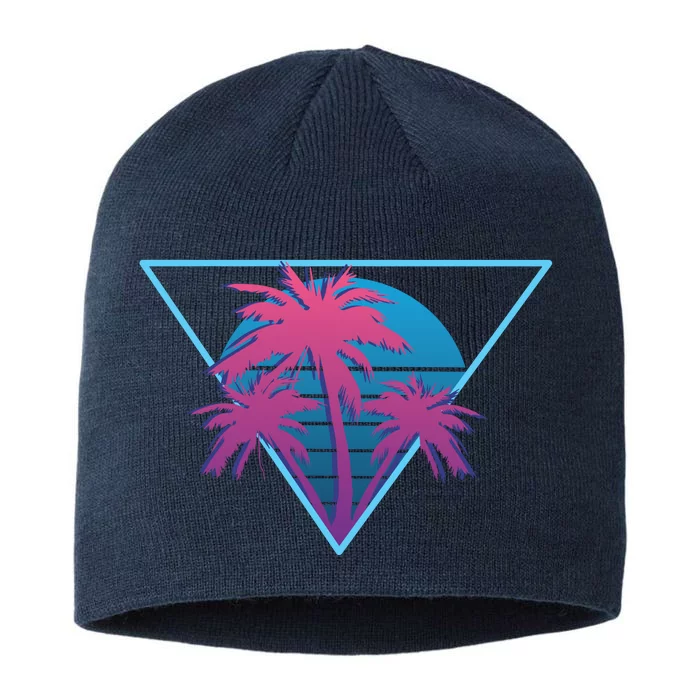 Neon Palm Trees 8 1/2in Sustainable Knit Beanie