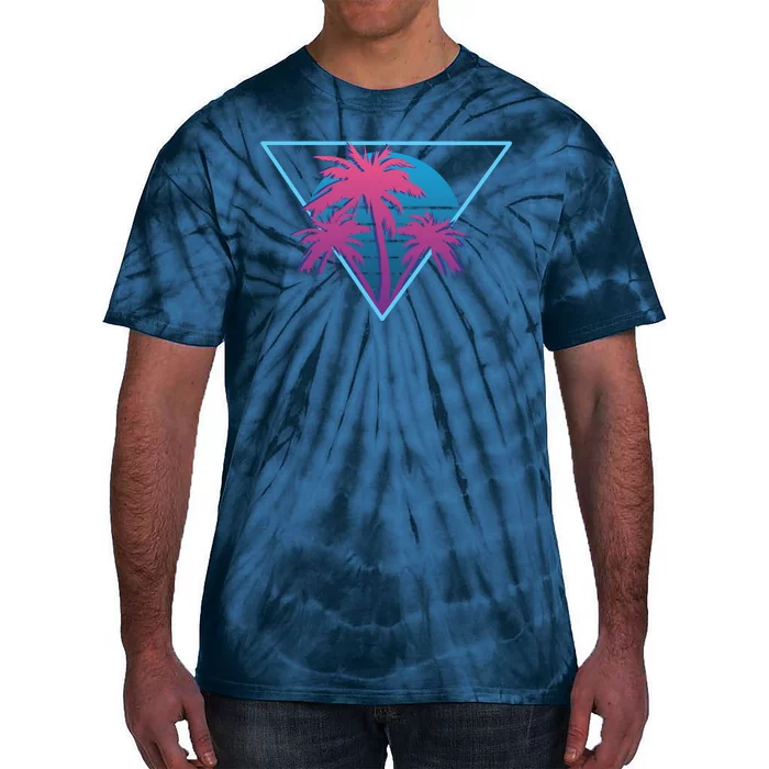 Neon Palm Trees Tie-Dye T-Shirt