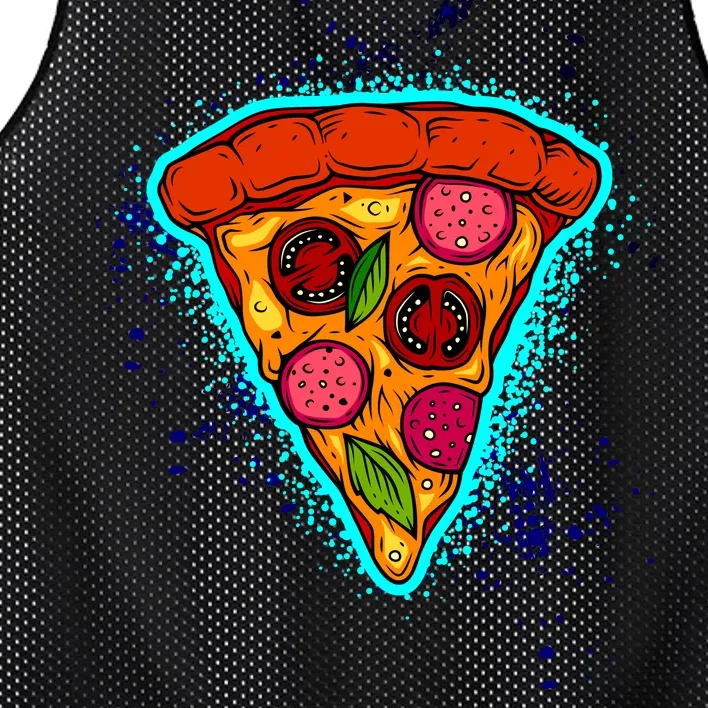 Neon Pizza Mesh Reversible Basketball Jersey Tank