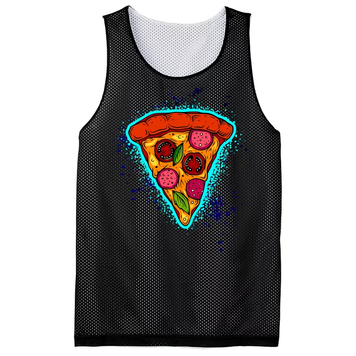 Neon Pizza Mesh Reversible Basketball Jersey Tank