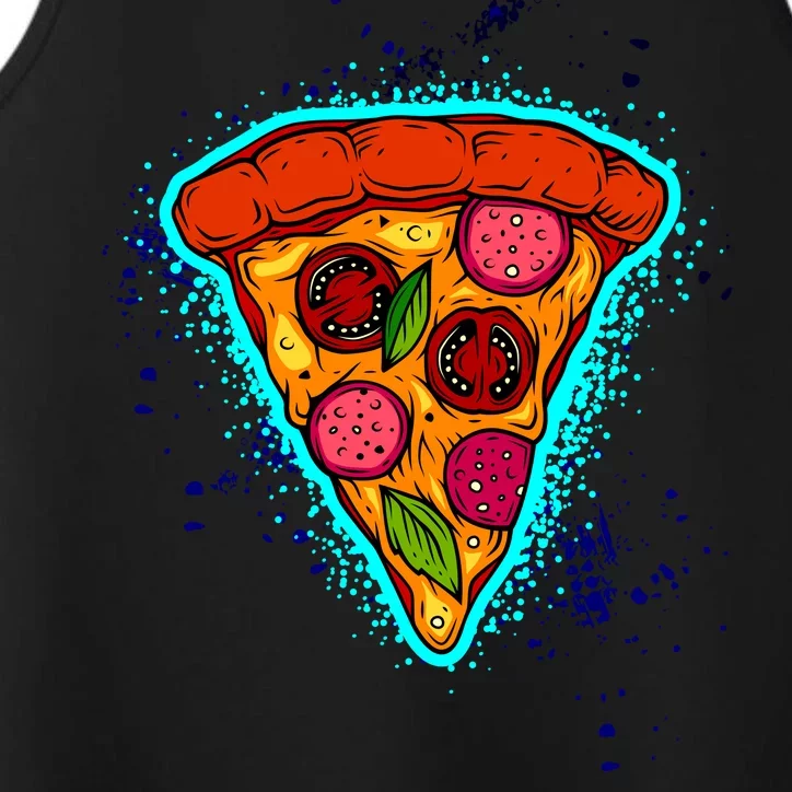 Neon Pizza Performance Tank