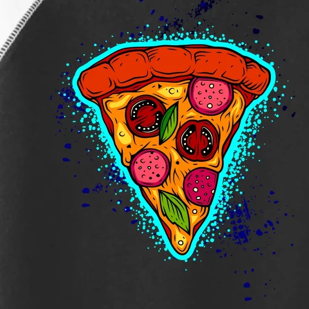 Neon Pizza Toddler Fine Jersey T-Shirt