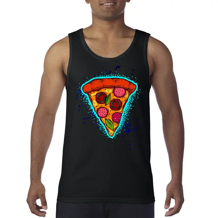 Neon Pizza Tank Top