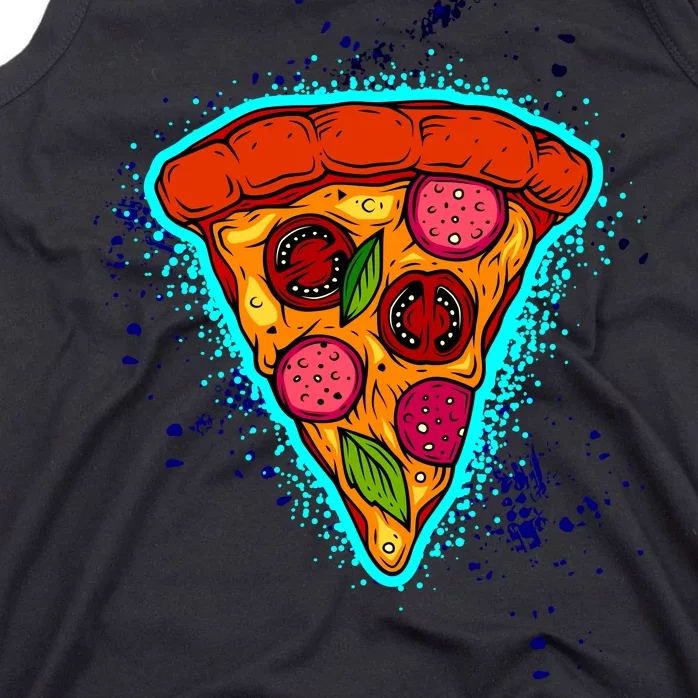 Neon Pizza Tank Top