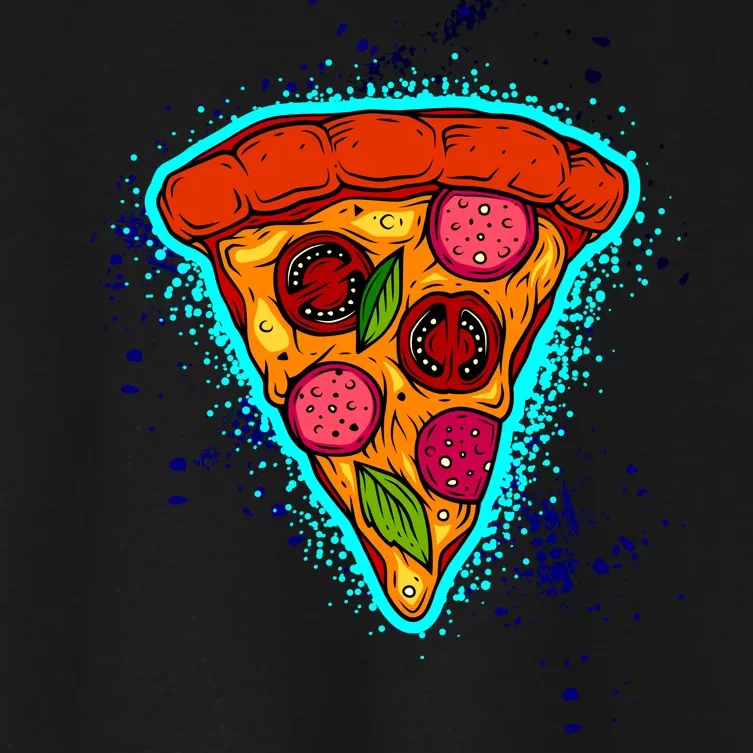 Neon Pizza Women's Crop Top Tee