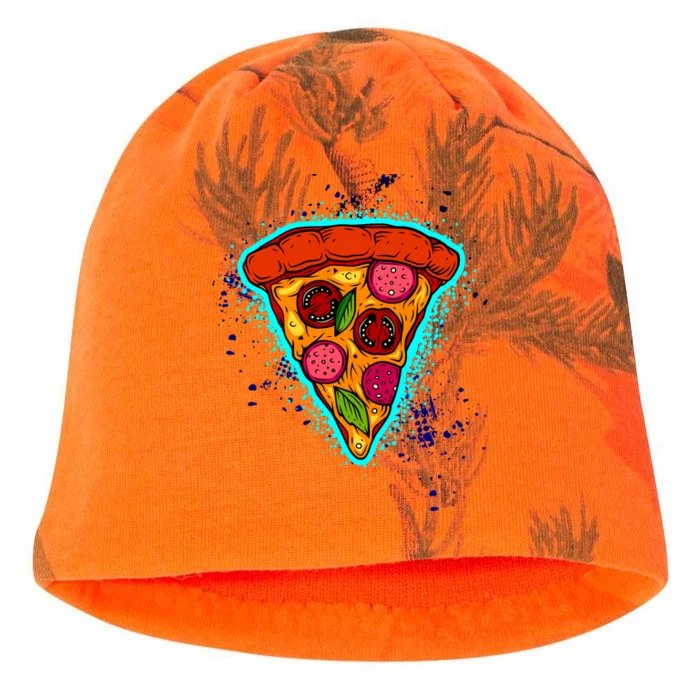 Neon Pizza Kati - Camo Knit Beanie