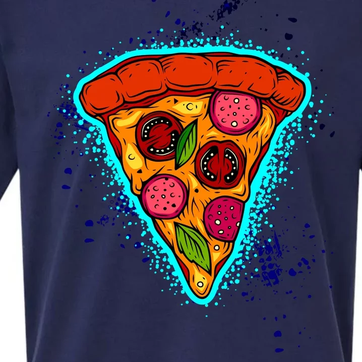 Neon Pizza Sueded Cloud Jersey T-Shirt