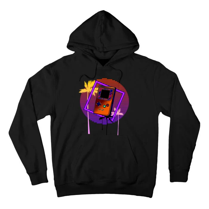 Neon Retro Video Game Tall Hoodie