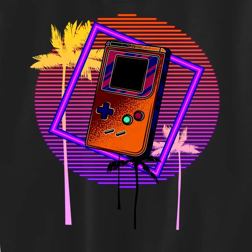 Neon Retro Video Game Kids Sweatshirt