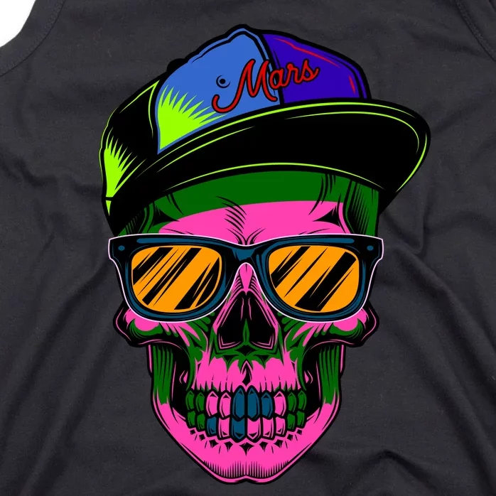 Neon Skeleton Mars Tank Top