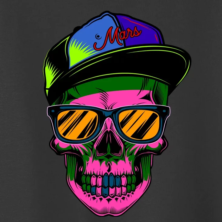 Neon Skeleton Mars Toddler T-Shirt