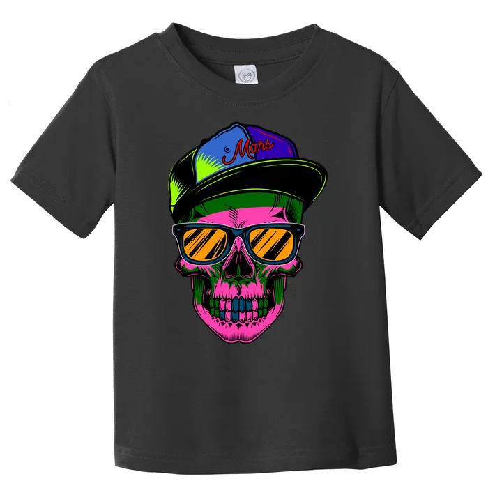 Neon Skeleton Mars Toddler T-Shirt