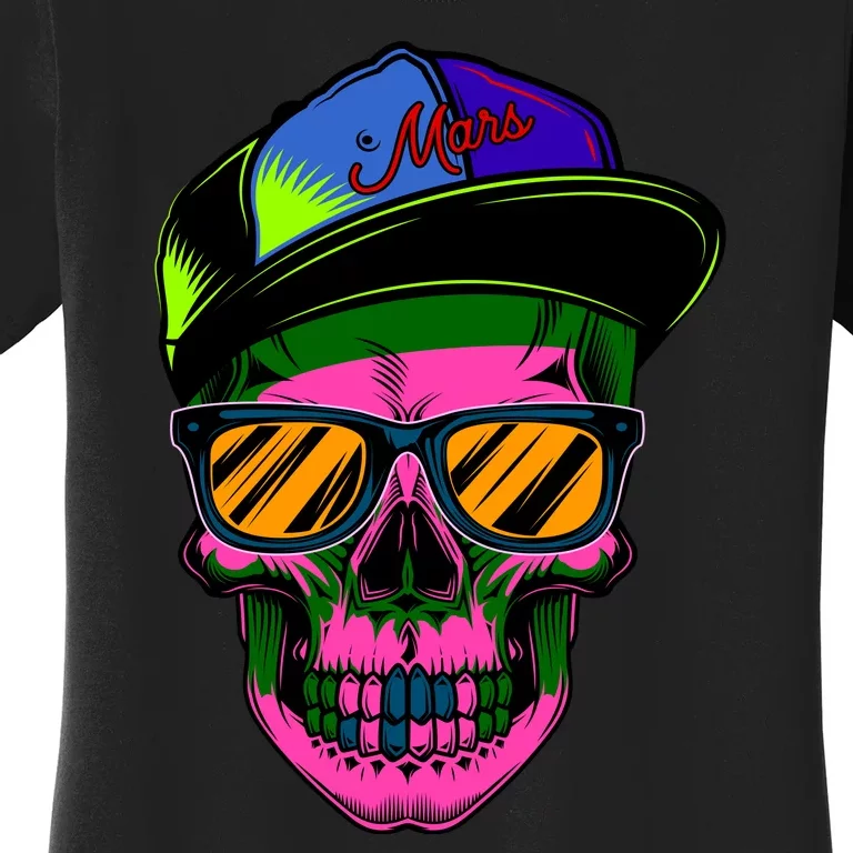 Neon Skeleton Mars Women's T-Shirt