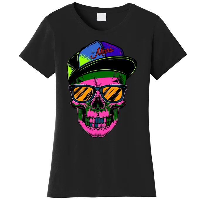 Neon Skeleton Mars Women's T-Shirt