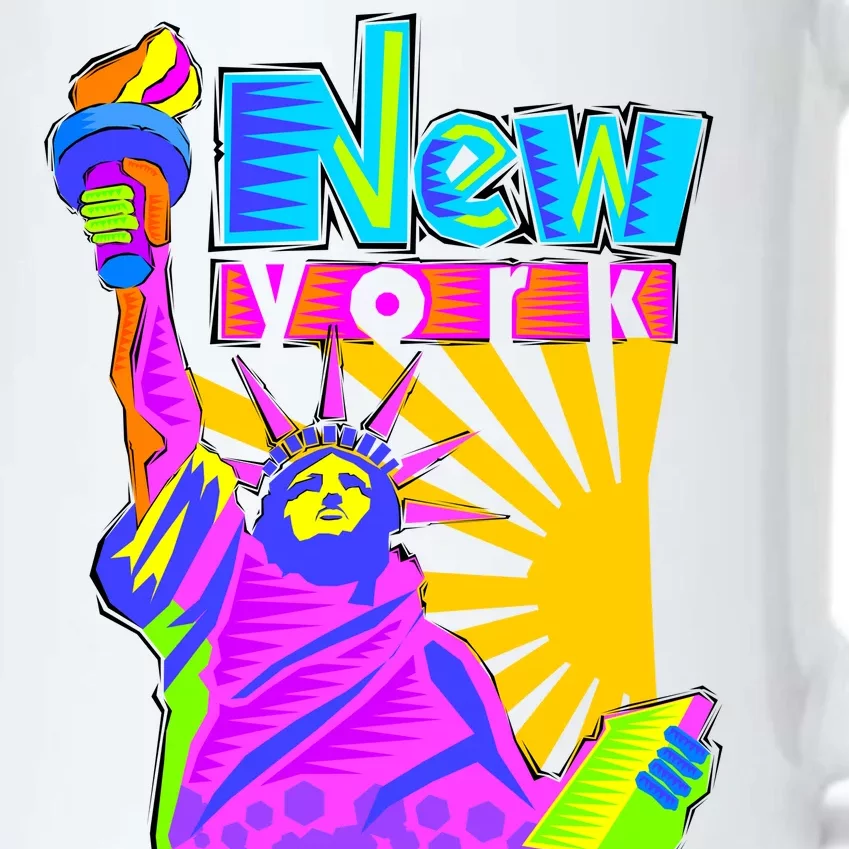 Neon Statue of Liberty Black Color Changing Mug