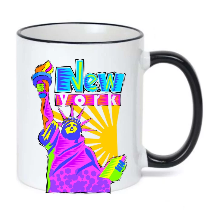 Neon Statue of Liberty Black Color Changing Mug