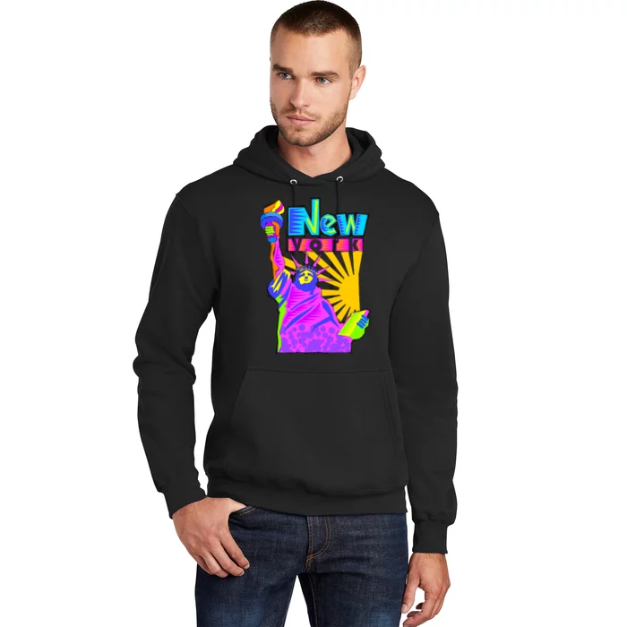 Neon Statue of Liberty Hoodie