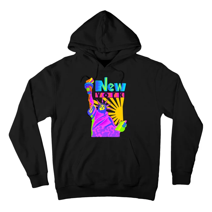 Neon Statue of Liberty Hoodie