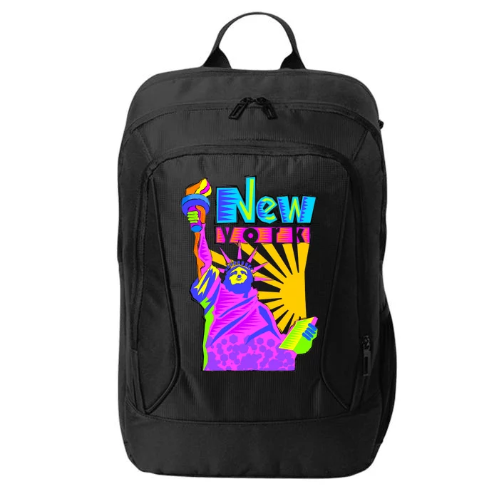 Neon Statue of Liberty City Backpack