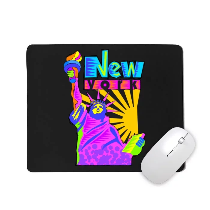 Neon Statue of Liberty Mousepad