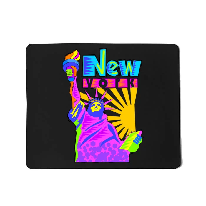 Neon Statue of Liberty Mousepad