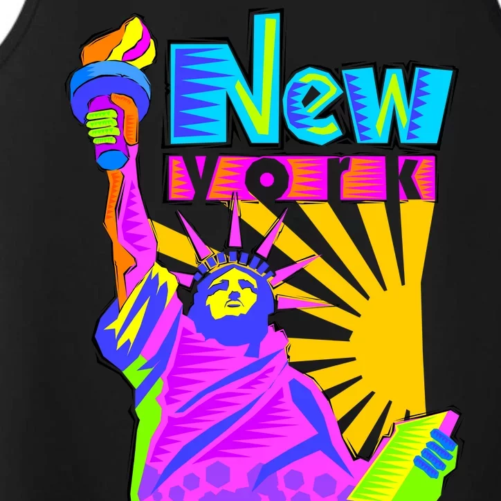 Neon Statue of Liberty Performance Tank