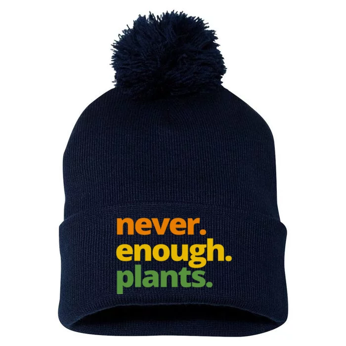 Never Enough Plants Gardening Lover Pom Pom 12in Knit Beanie