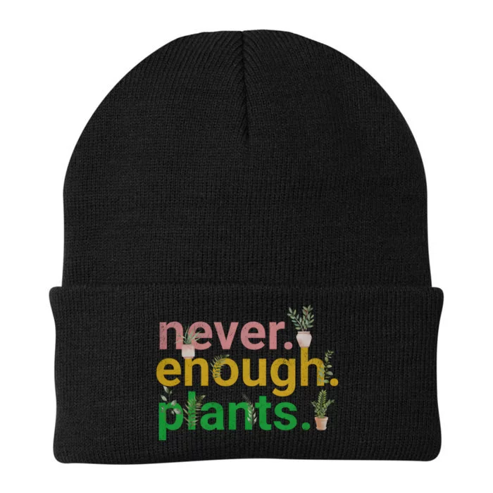 Never Enough Plants Boho Floral Knit Cap Winter Beanie