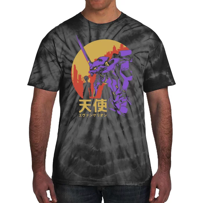 Neon Evangelion Retro Vintage Tie-Dye T-Shirt