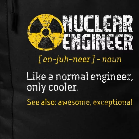 Nuclear Engineer Radioactive Symbol Energy Engineering Daily Commute Backpack