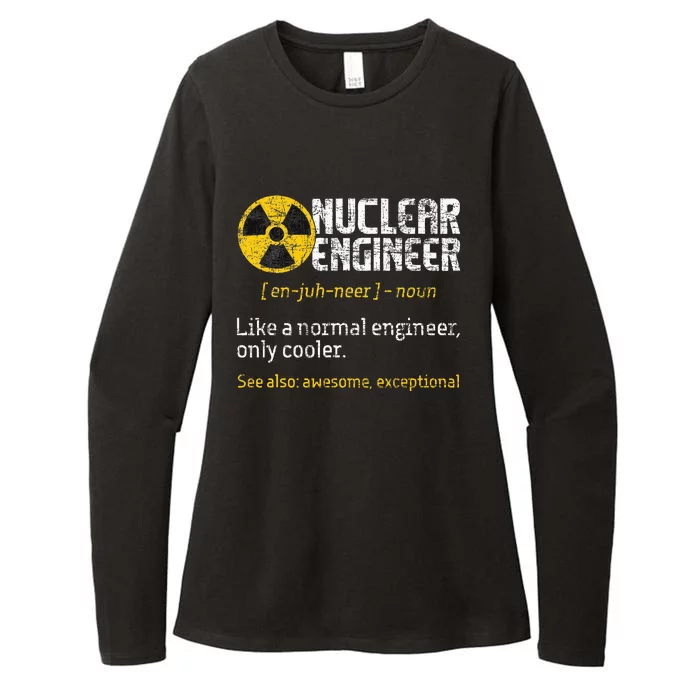 Nuclear Engineer Radioactive Symbol Energy Engineering Womens CVC Long Sleeve Shirt