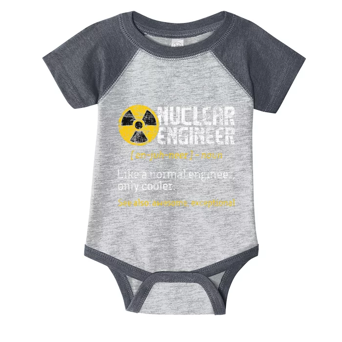 Nuclear Engineer Radioactive Symbol Energy Engineering Infant Baby Jersey Bodysuit