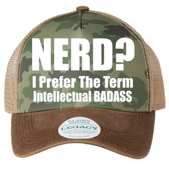 Nerd? I Prefer Intellectual Bad ass Legacy Tie Dye Trucker Hat